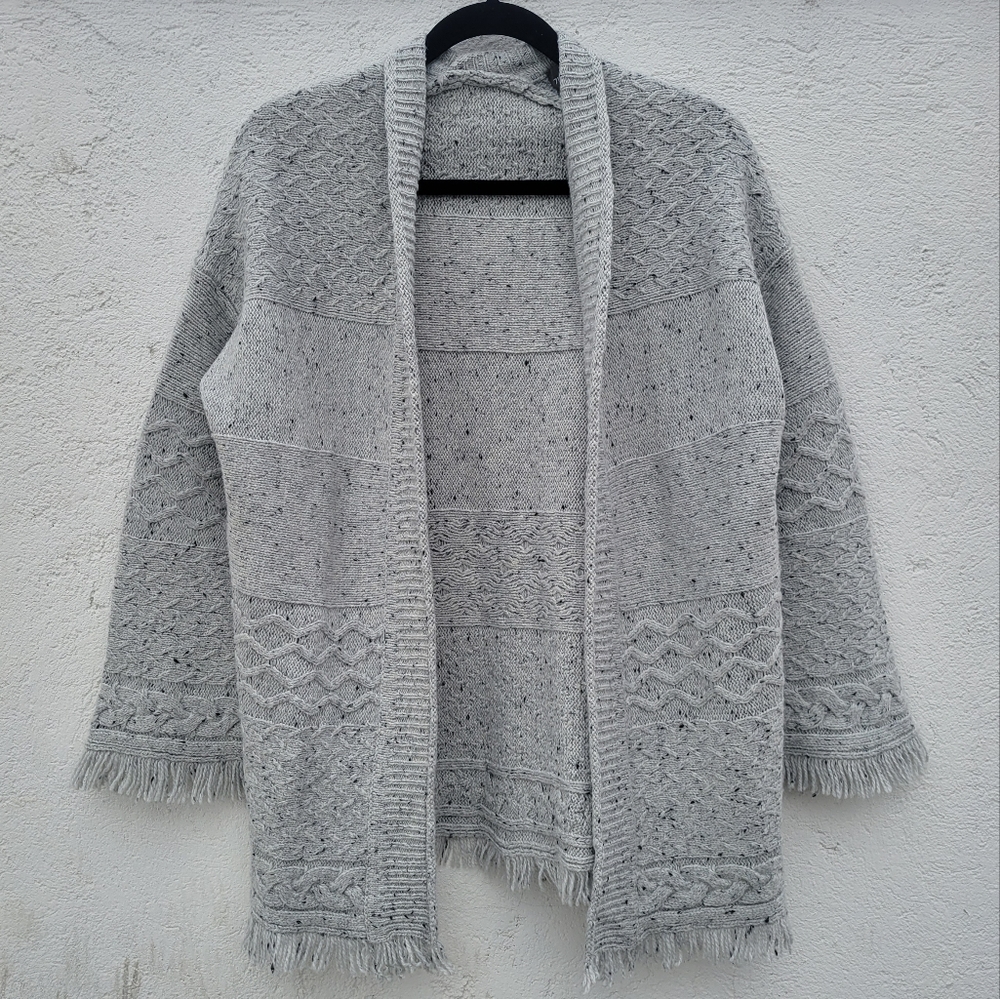 Michael Stars Chunky Knit Textured Oversized Cardigan Sweater Size XS